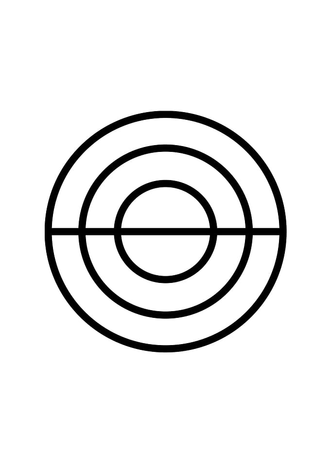 Black Glyph Mandala Rune
