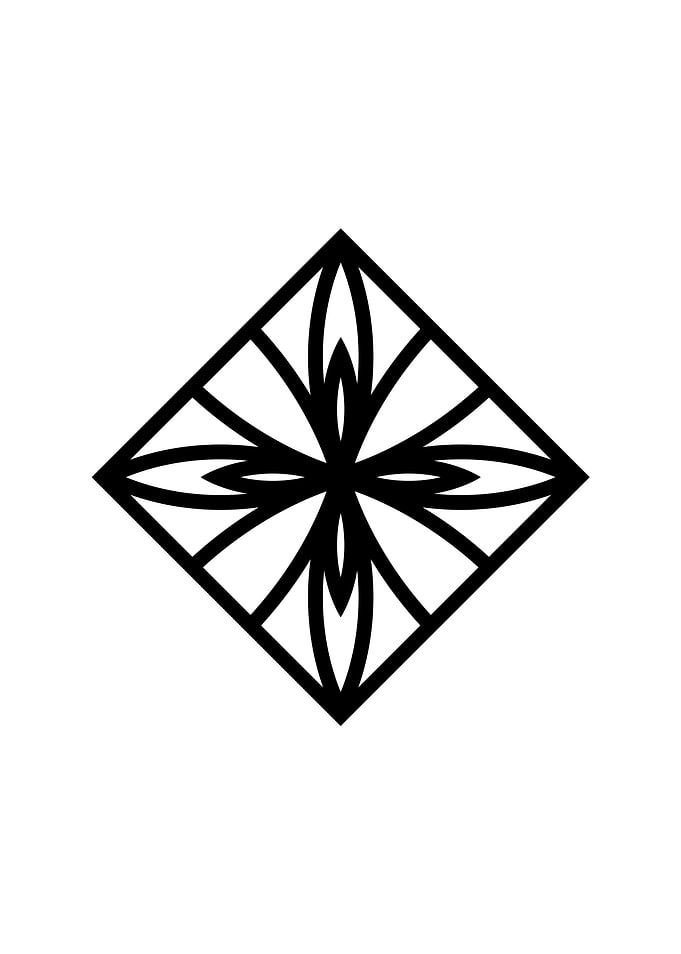 Black Sacred Geometry Rune