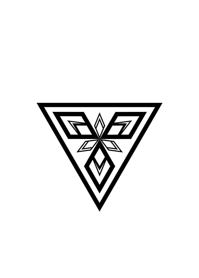 White Sacred Geometry Seal