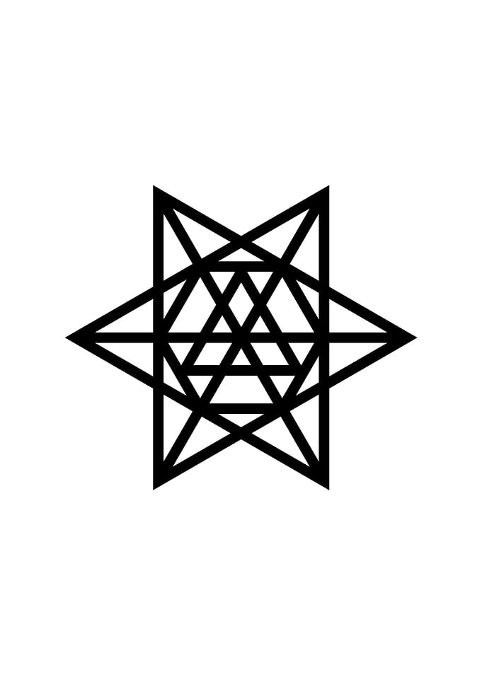 White Glyph Mandala Rune