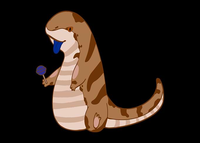 Blue Tongue Skink Lollipop