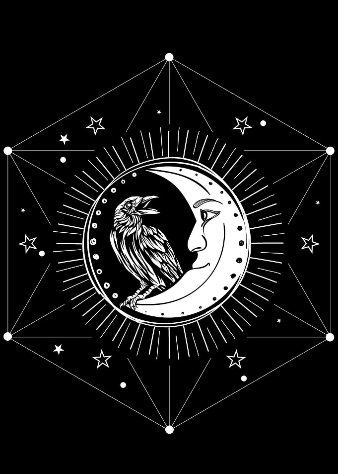 Crow Raven Tarot Occult