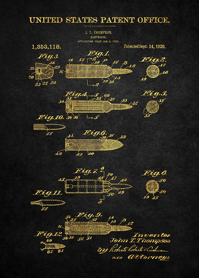 16 Firearm Cartridge Pate