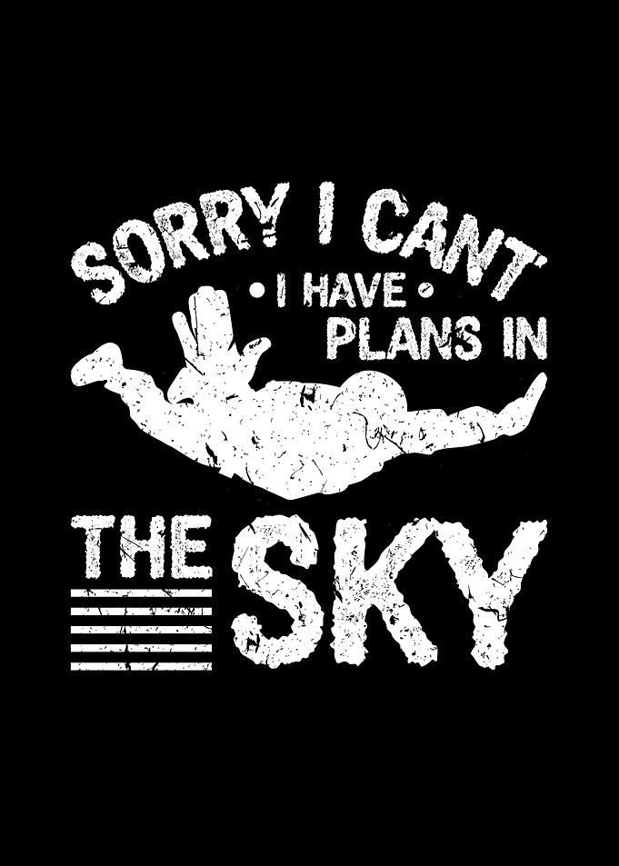 Plans In The Sky Skydiver