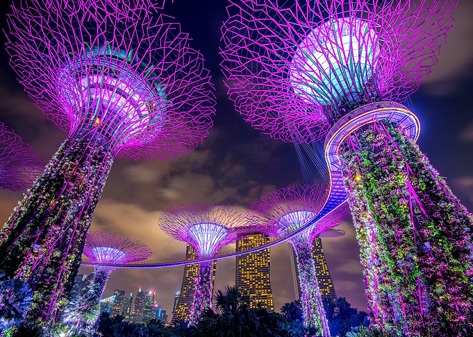 Singapore City Lights Asia
