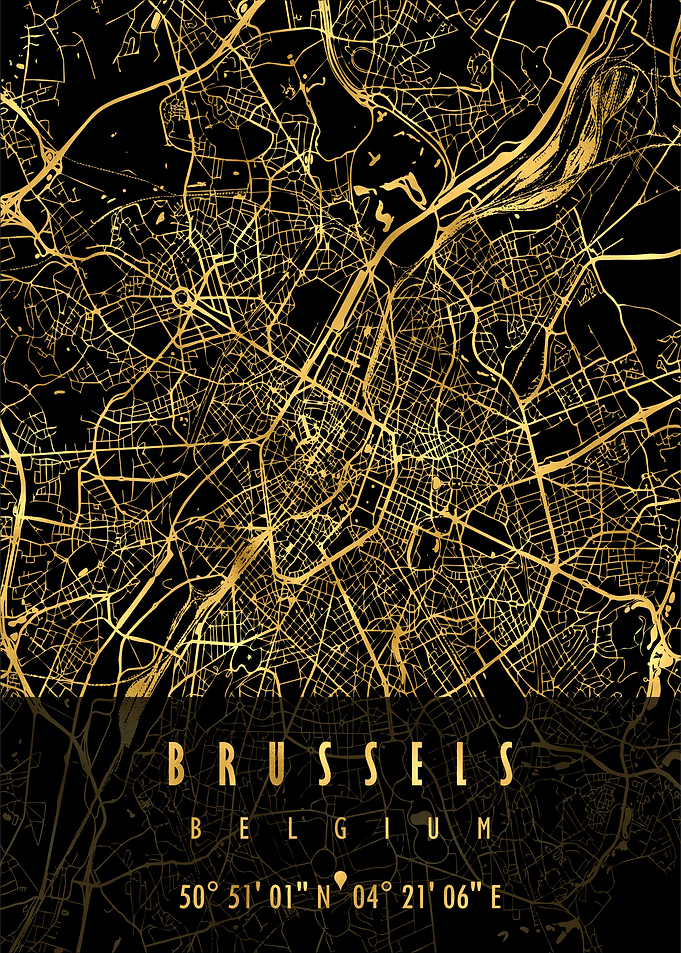 Brussels Map Belgium