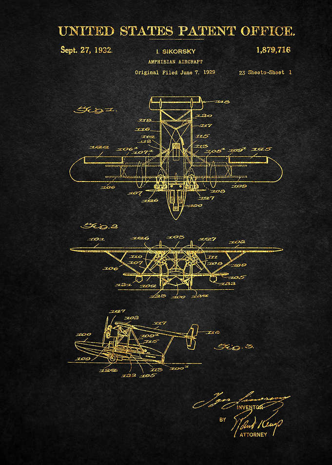 15 Amphibian Airplane Pat