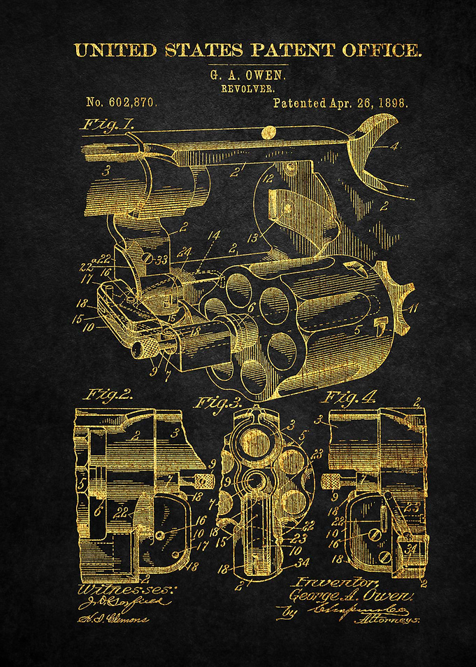15 1898 Revolver Patent