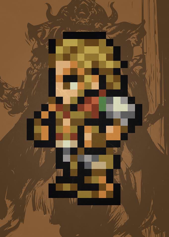 FF XII Basch Pixel Sprite