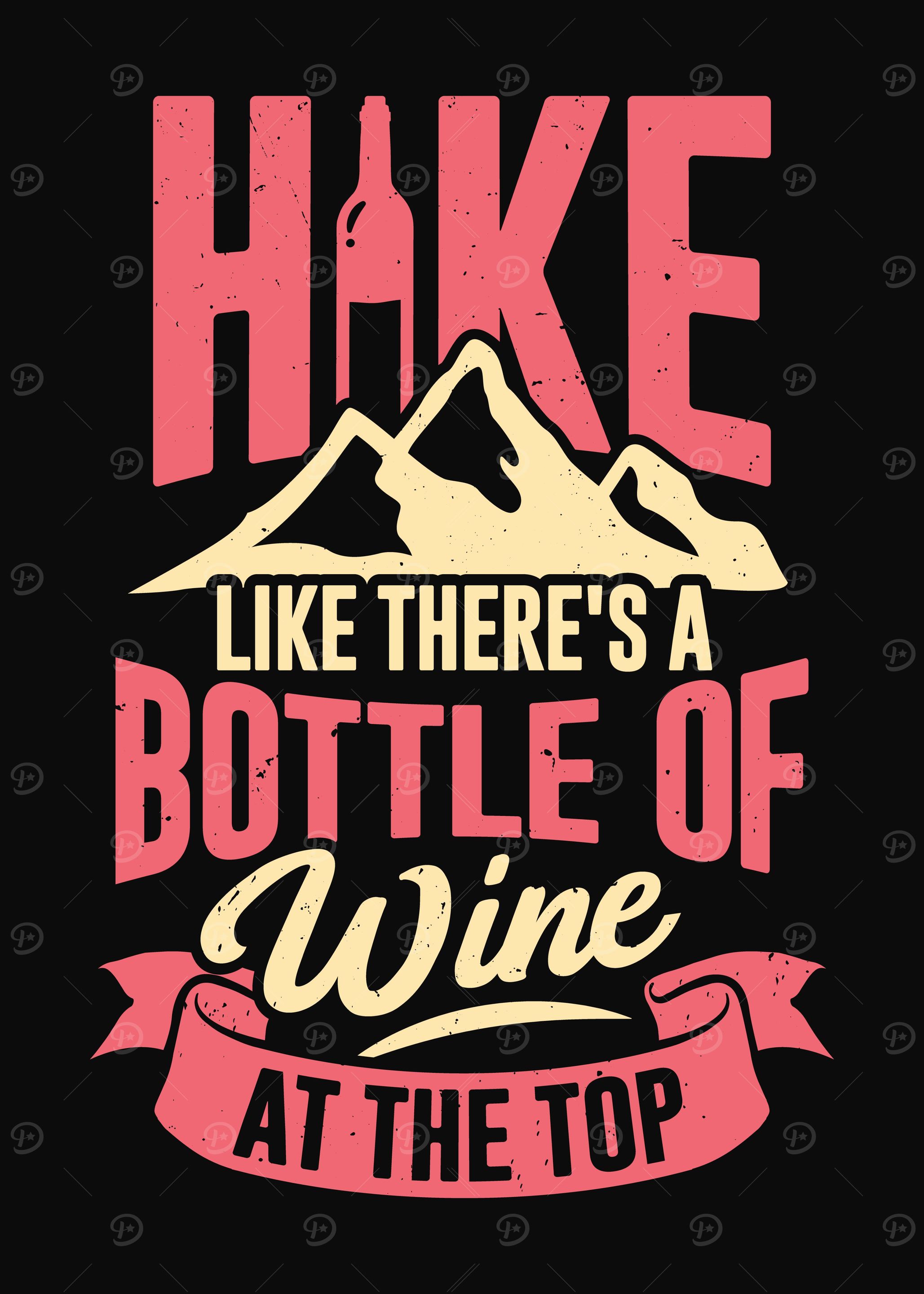 Funny Hiking Girl Design