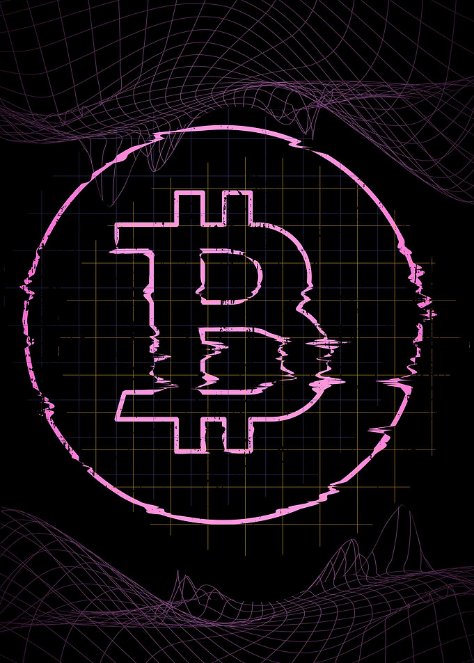 Bitcoin Glitch Logo