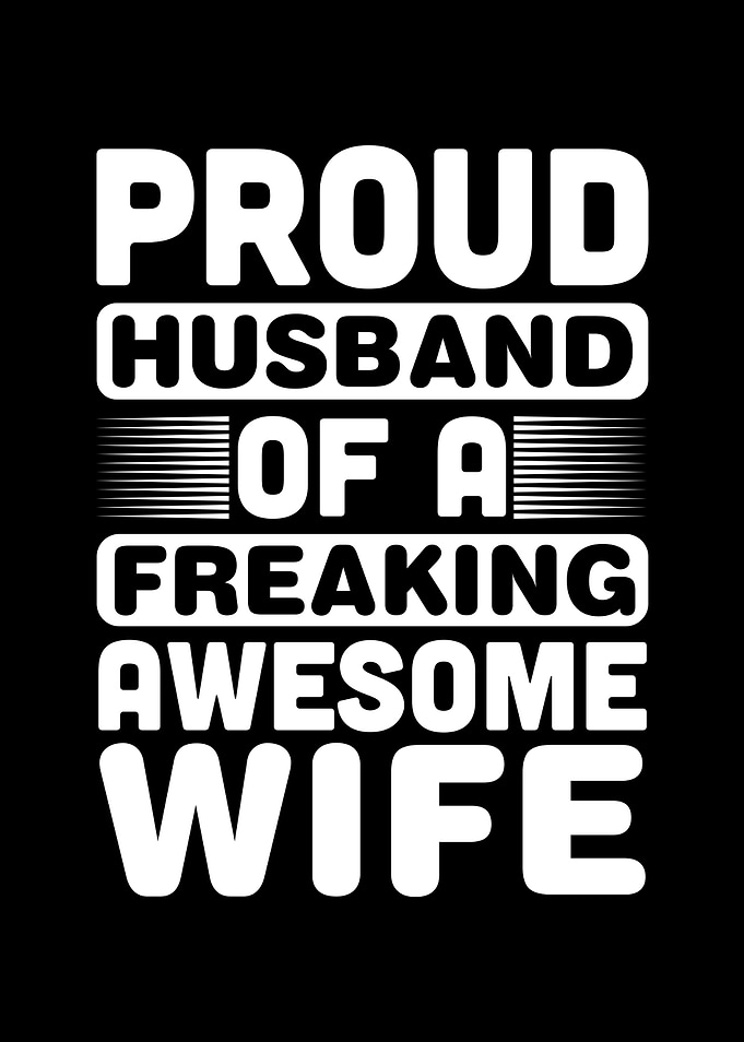 Pround husband wife
