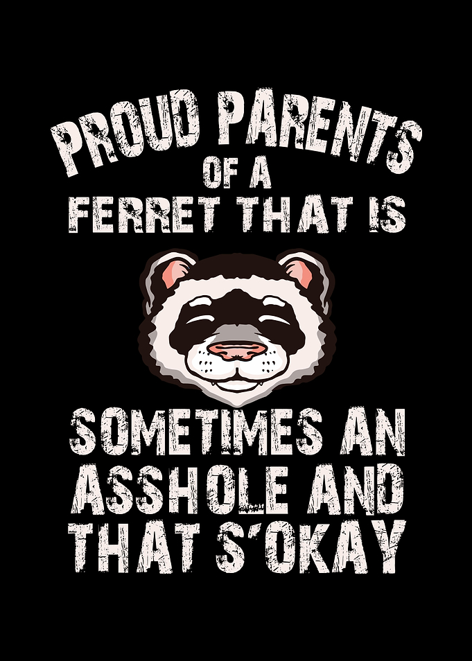 Proud parents of a ferret