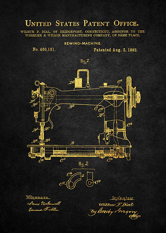 2 Sewing Machine Patent