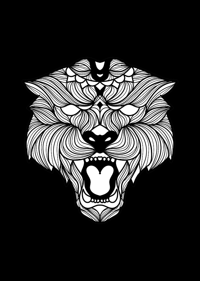 Black Roaring Panther