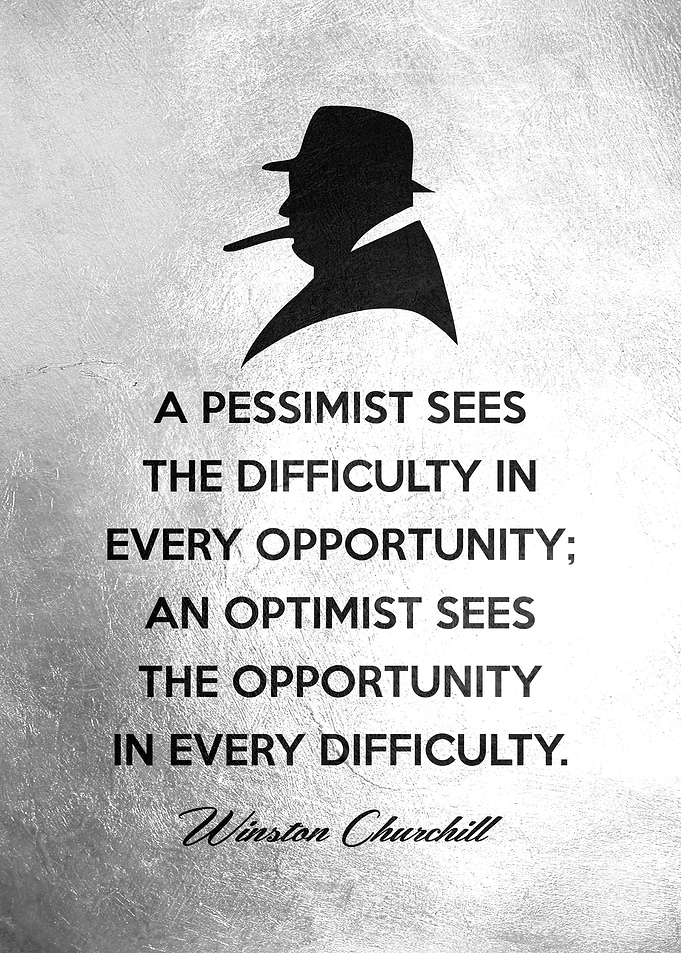 Winston Churchill Optimism