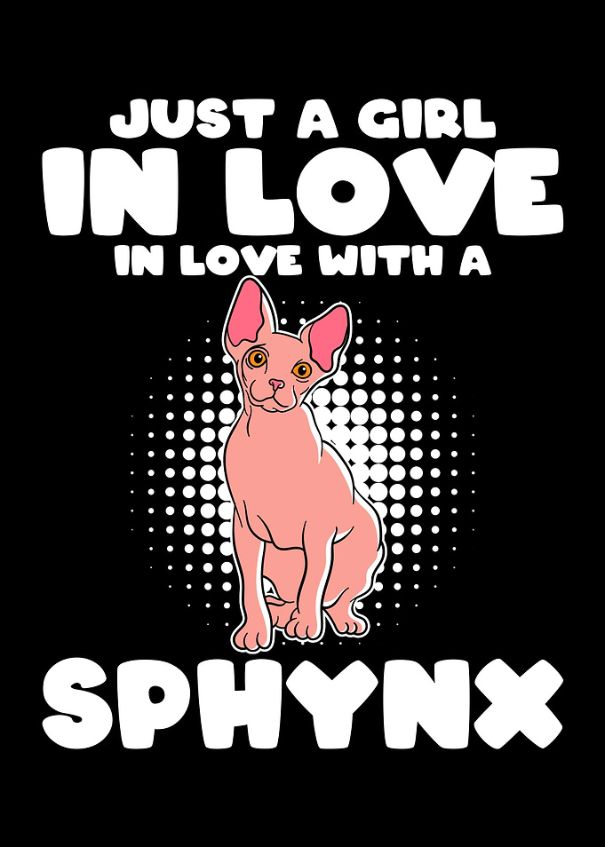 Girl in Love with a Sphynx