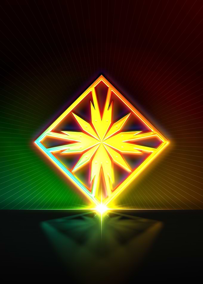 Neon Geometric Glyph Sigil