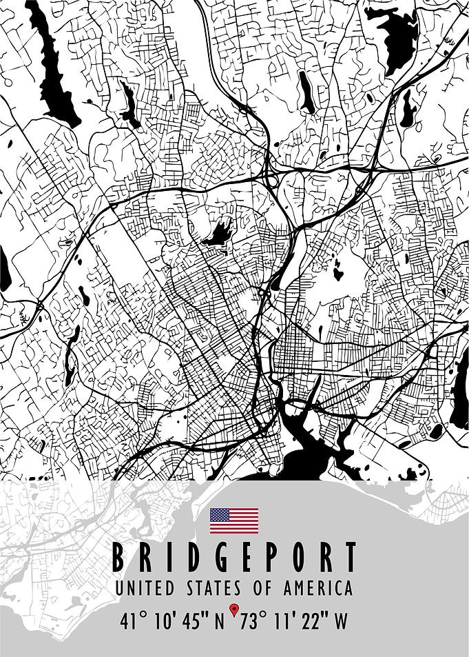 Bridgeport Map USA