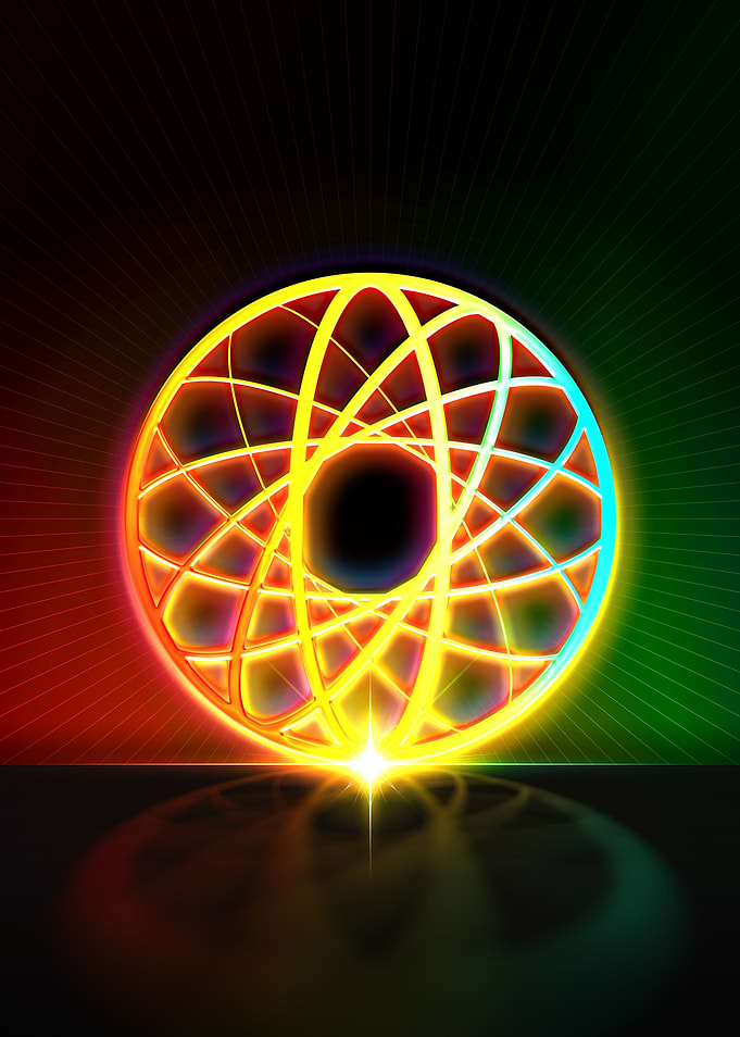Neon Geometric Glyph Rune