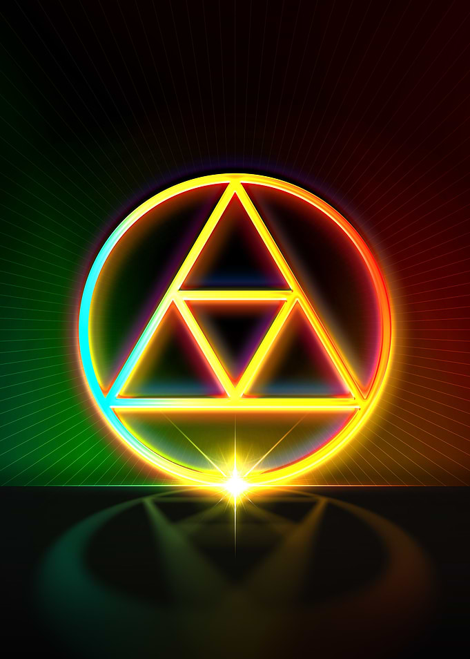 Neon Geometric Glyph Sigil