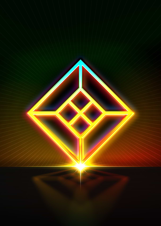 Neon Glyph Mandala Rune