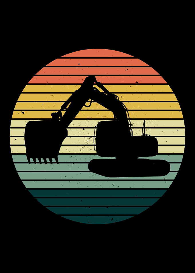 Retro Excavator Operator