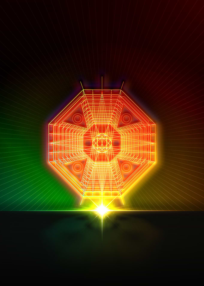 Neon Geometric Glyph Sigil