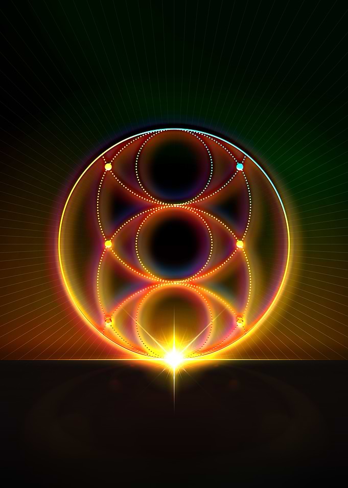 Neon Glyph Mandala Rune