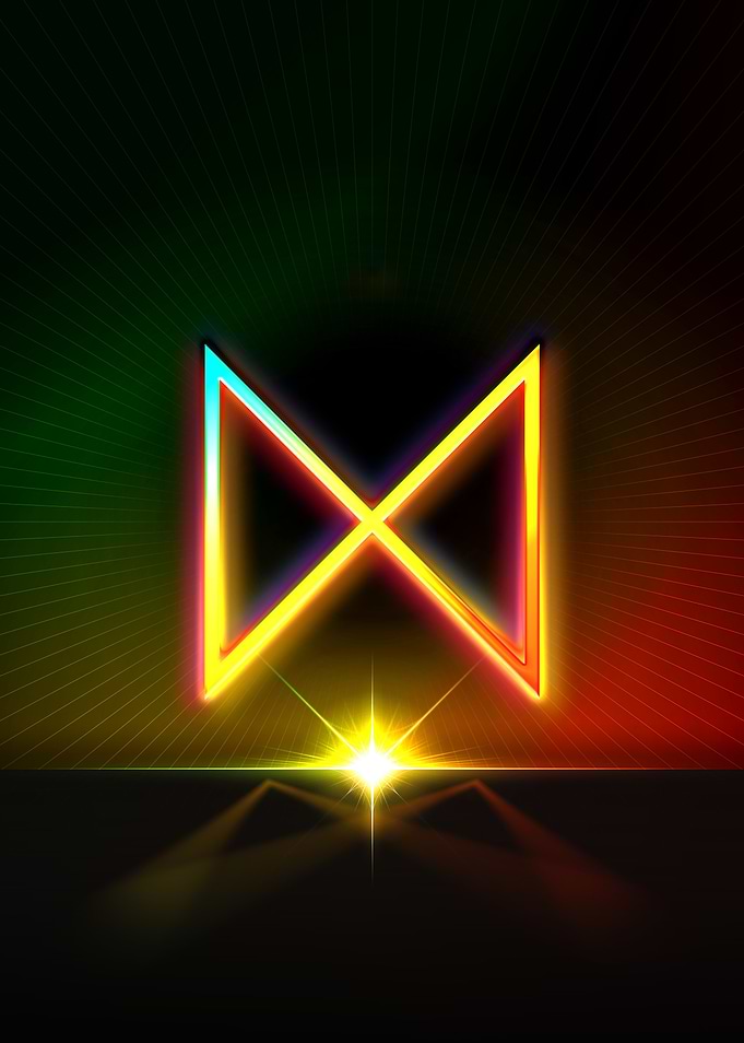 Neon Glyph Mandala Rune