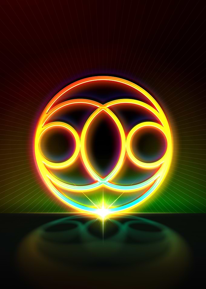 Neon Geometric Glyph Sigil