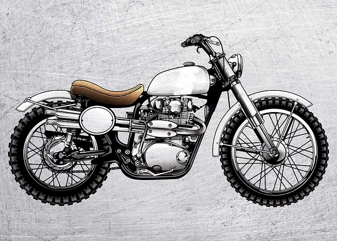 Motorbike Wall Poster 65