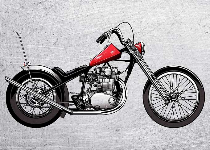 Motorbike Wall Poster 61