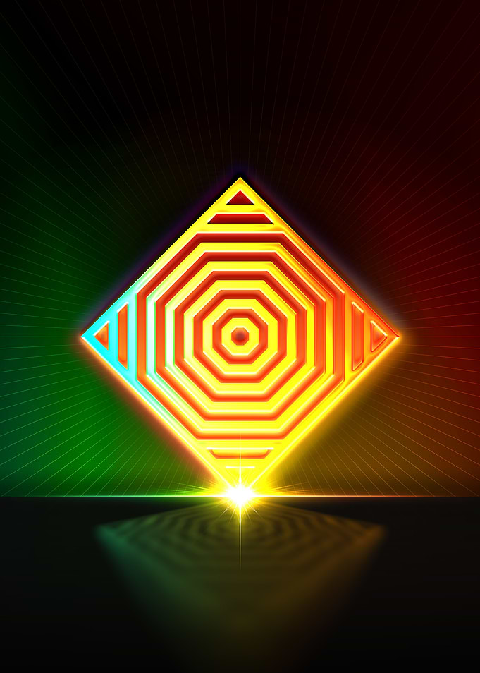 Rainbow Neon Magic Seal