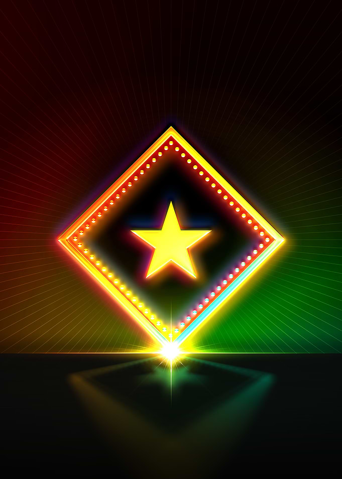 Neon Sacred Geometry Glyph