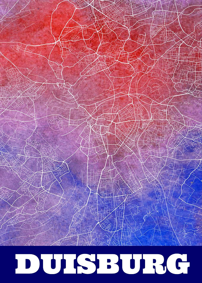 Duisburg Germany City Map