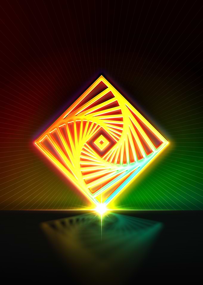Neon Glyph Mandala Rune