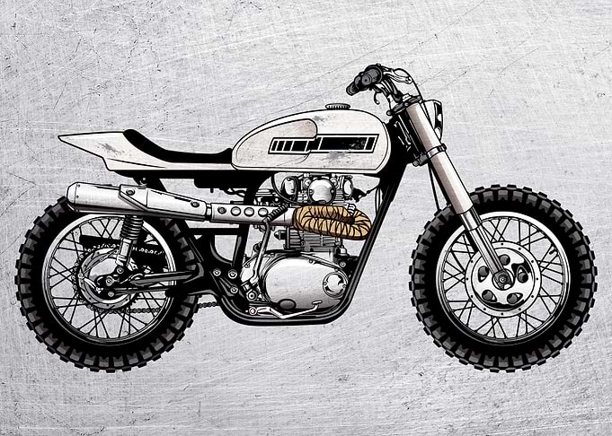 Motorbike Wall Poster 70
