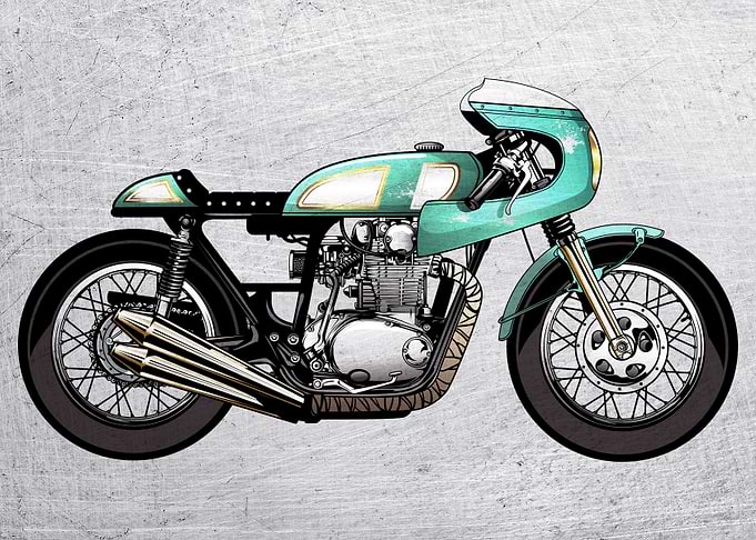 Motorbike Wall Poster 62