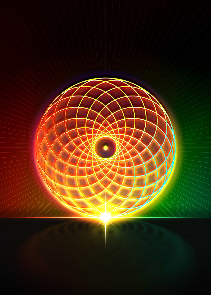 Neon Glyph Mandala Rune
