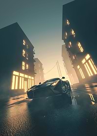 FERRARI AT DUSK