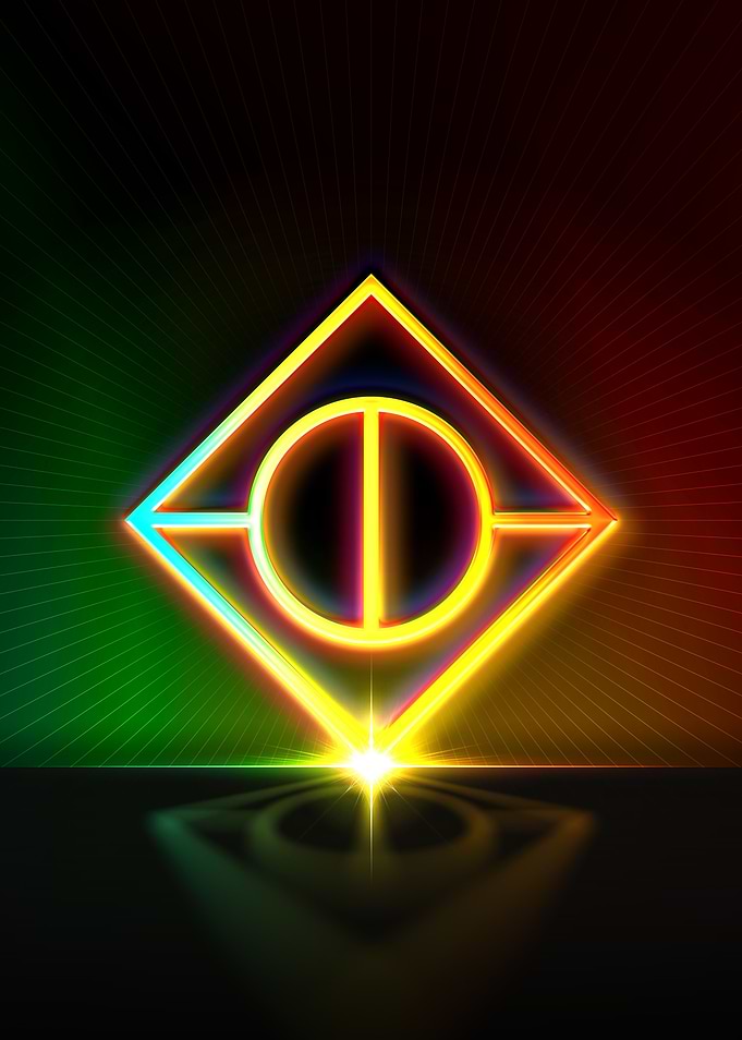 Neon Glyph Mandala Rune