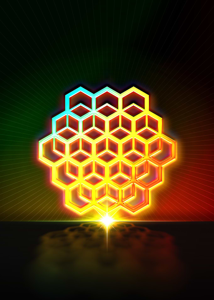 Neon Glyph Mandala Rune