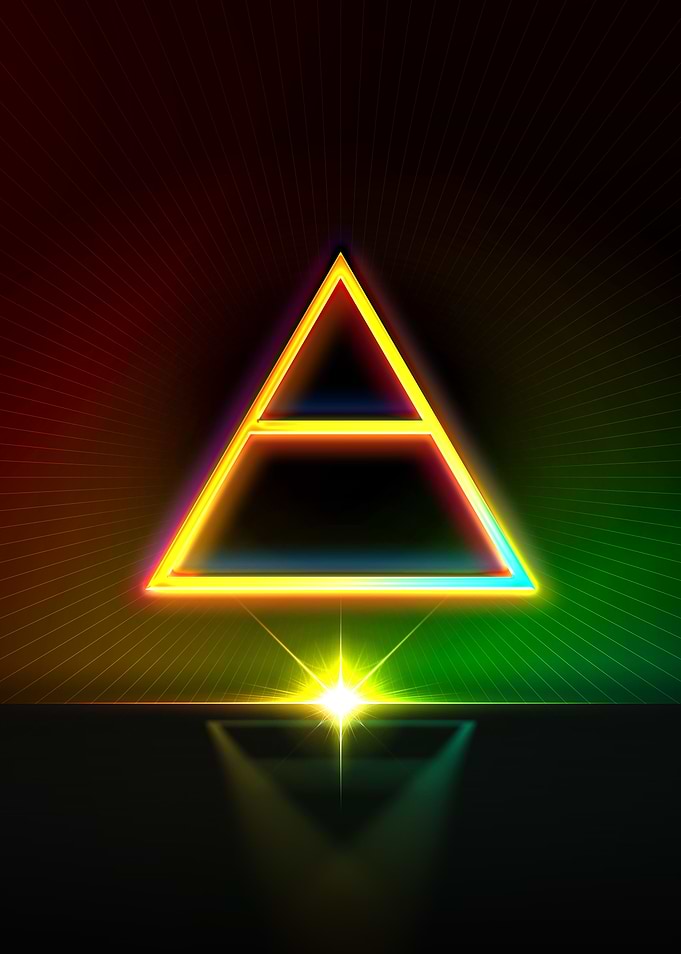 Neon Geometric Glyph Sigil