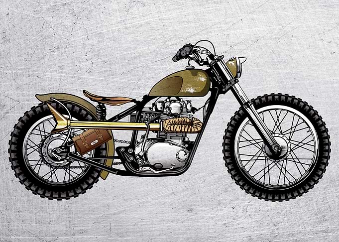 Motorbike Wall Poster 68