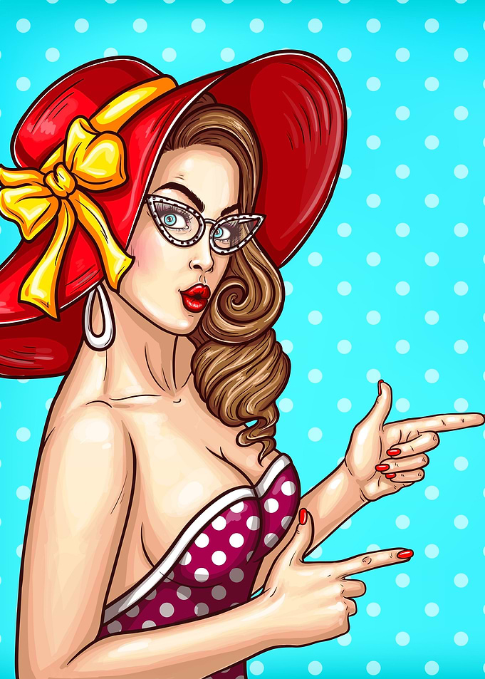 Vertical pin up