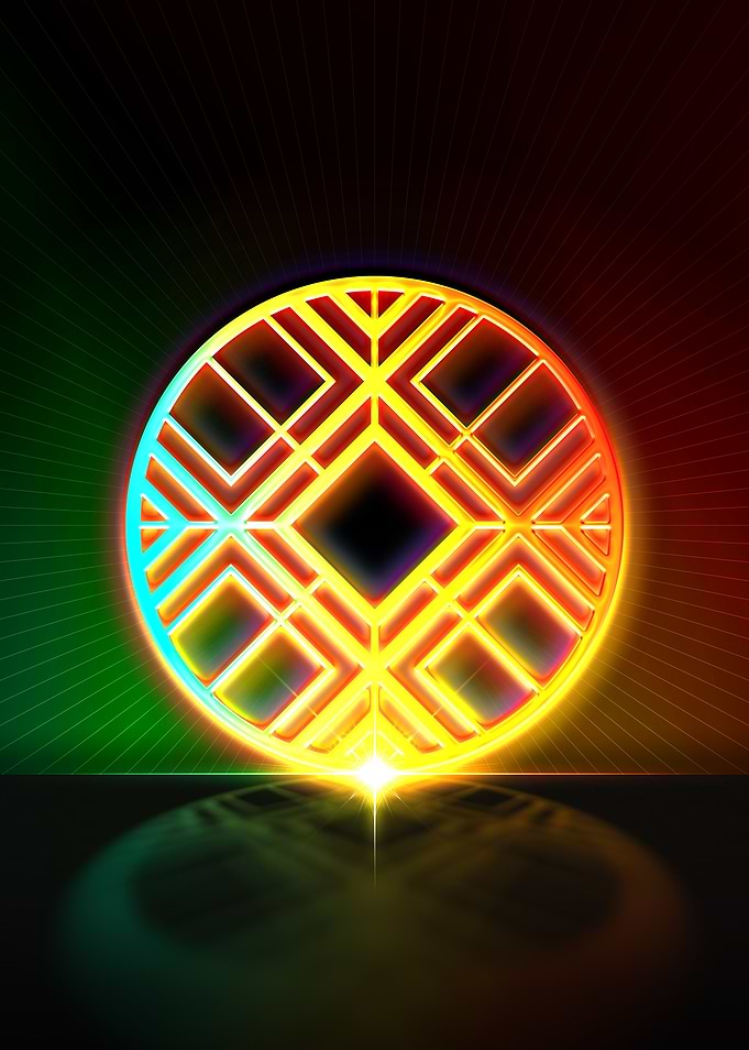 Rainbow Neon Magic Seal