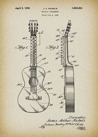 Guitar patent