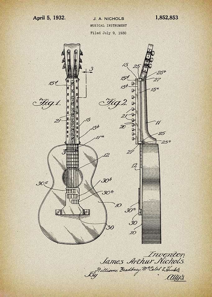 Guitar patent