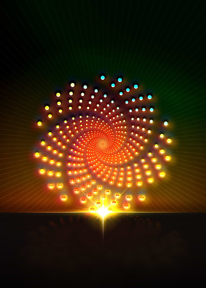 Neon Glyph Mandala Rune